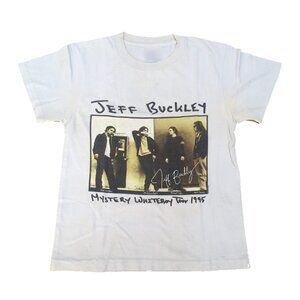 Vintage Jeff Buckley Music Tour T-Shirt, White Cotton Unisex Tee 83